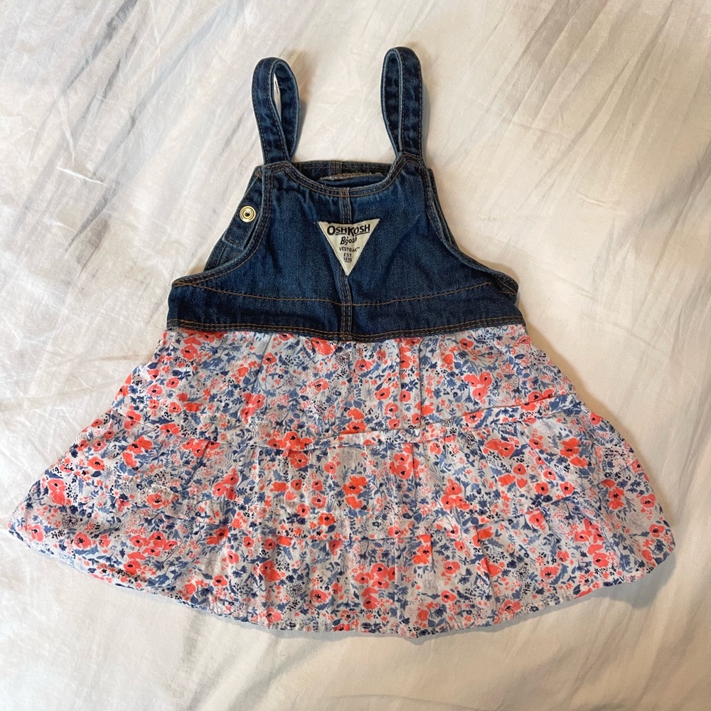 12m Denim Coverall Dresses